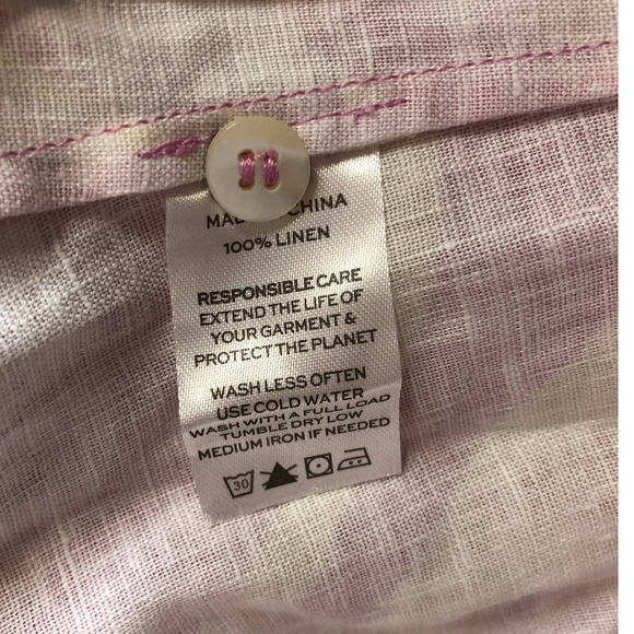 Hill House The Lily Dress Short Sleeves Linen Pink XS NWT - Picture 10 of 11